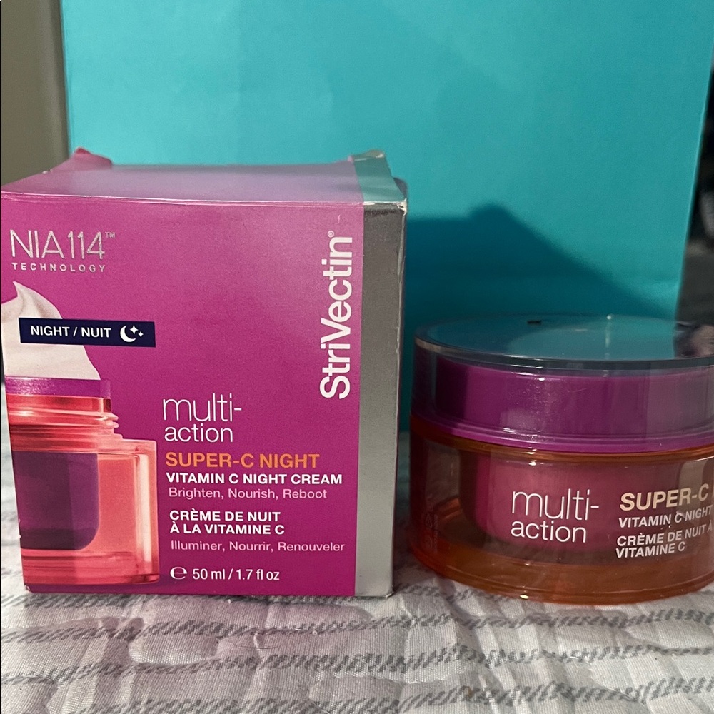 StriVectin Multi-Action Super-C Night Cream - Pink and Purple